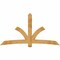 Ekena Millwork Davenport Rough Sawn Timber Gable Bracket, Western Red Cedar, 96"W x 52"H x 6"D x 6"F, 13/12 Pitch GBW096X52X0606DAV00RWR - alternate 1